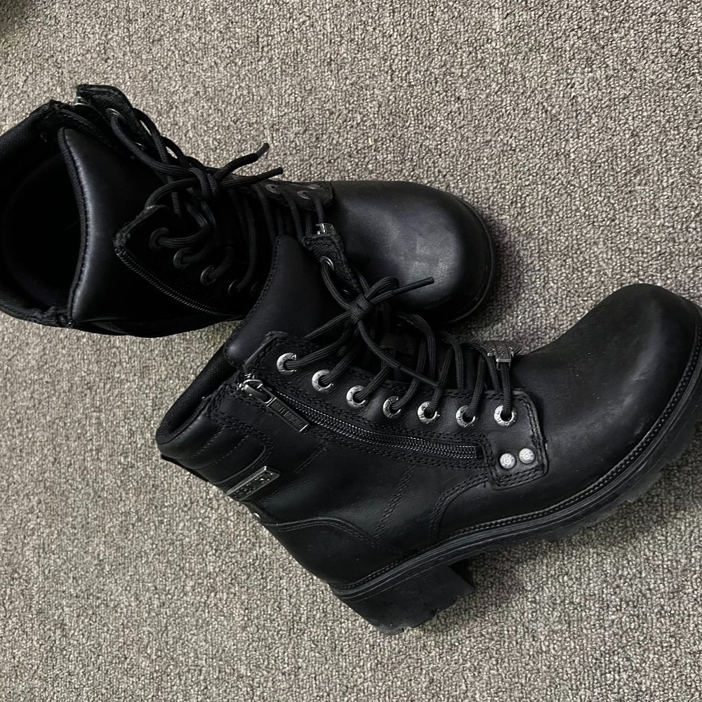 Harley Davidson Leather Motorcycle Boots
